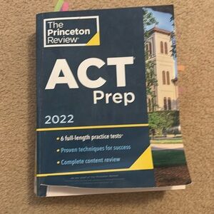 ACT review book 
Barely used